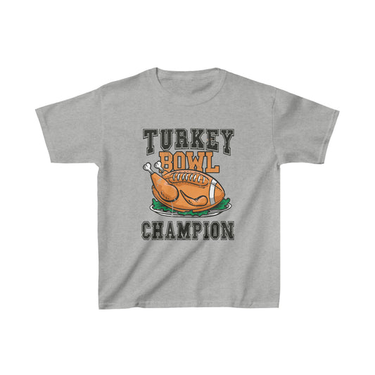 Boys Thanksgiving & Football T-shirt Kids Heavy Cotton Tee