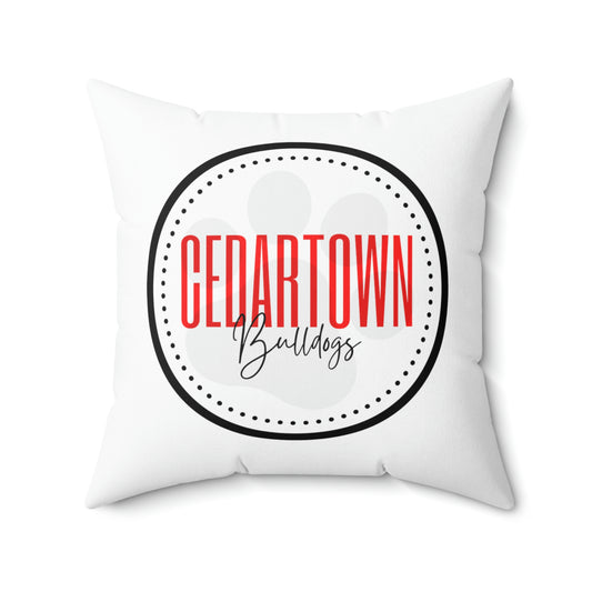 Cedartown Bulldog Square Pillow