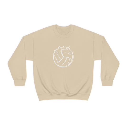 Volleyball Game Day Gildan 18000 Unisex Heavy Blend Crewneck Sweatshirt