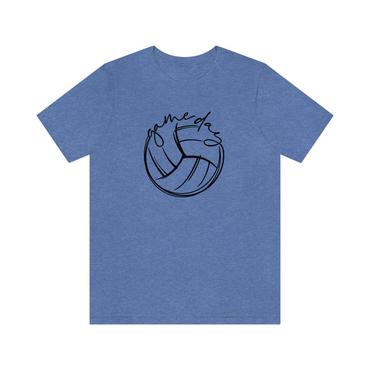 Volleyball Game Day Bella+Canvas 3001 Unisex Jersey Short Sleeve Tee