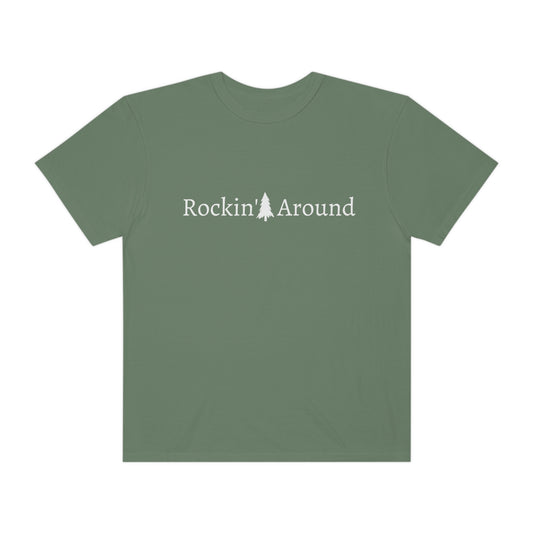 Rockin' Around the Christmas Tree Women's Comfort Colors Garment-Dyed T-shirt