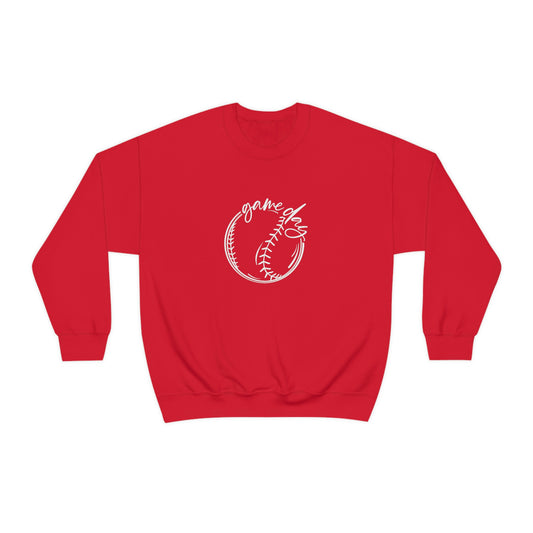 Baseball Game Day Gildan 18000 Unisex Heavy Blend Crewneck Sweatshirt