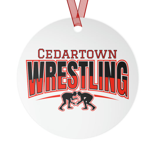 Cedartown Wrestling Metal Ornaments