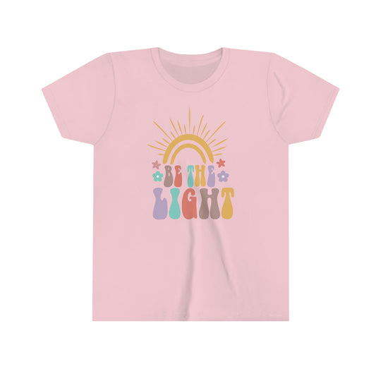 Kids Inspirational shirt Be the Light Bella+Canvas 3001Y Youth Short Sleeve Tee